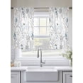 thumbnail image 6 of Spring Floral Semi Sheer Window Curtains 45 Inches Long, Vintage Botanical Watercolor Rod Pocket Voile Chiffon Curtain Light Filtering Drapes for Living Room, Kitchen, Bedroom, 52"x45", 2 Panels, 6 of 9