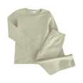 thumbnail image 5 of Enyan Toddler Boys Girls Thermal Underwear Set Kids Thermals Long Johns Tops Bottom Warm Unisex Outfit Green,3-4 Years, 5 of 5