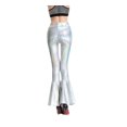 thumbnail image 2 of Pantalones acampanados para mujer Pantalones anchos de sirena Pantalones metalizados hippie Xinmu, 2 of 3