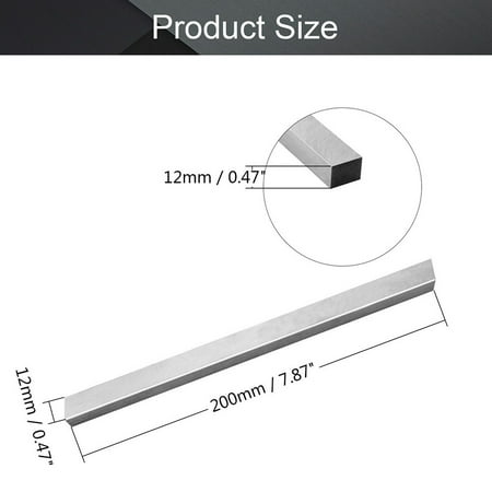 

Leke 200mm Length HSS Square Bar Milling Turning Bit Lathe Tool 4~20mm Fly Cutter