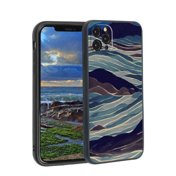 Compatible with iPhone 11 Pro Phone Case, Mountains-9 Case Men Women, Flexible Silicone Shockproof Case for iPhone 11 Pro