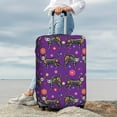 thumbnail image 7 of Fotbe cat skeletons and flowers Luggage Cover Protector, Suitcase Protector，Scratch and Dirt Resistant, Fits 18-32 Inch Luggage-X-Large, 7 of 7