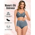 thumbnail image 5 of GAI YI 4Pack Women's High-Waist Light Tummy Control Girdle Panties Full Coverage Underwear Ladies Panties for Women 2Black+2GreyBlue L, 5 of 7