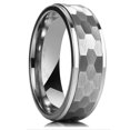 thumbnail image 2 of Anillo de acero inoxidable con forma de panal de abeja de plata de moda de joyería Estilo versátil Fácil de usar, 2 of 2