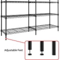thumbnail image 4 of Royalbelle 5 Tier Black Wire Shelving, Heavy Duty Metal Storage Shelves Rack, 4 of 7