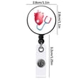 thumbnail image 3 of Fiudx Porta Credencial Retráctil Elegante, Hebilla con Diseño Único, Clip Giratorio de 360 Grados, Fácil Acceso para Enfermeras, Docentes y Profesionales, Superficie de Mylar Lavable., 3 of 6