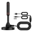 thumbnail image 1 of Antena de TV para interiores, antena HDTV para Smart TV y todos los televisores, compatible con 4K 1080p con amplificador de señal que puede alcanzar hasta 300 millas, 1 of 5