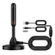 thumbnail image 1 of Antena de TV para interiores, antena HDTV para Smart TV y todos los televisores, compatible con 4K 1080p con amplificador de señal que puede alcanzar hasta 300 millas, 1 of 5