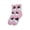W178 Pink, variant on Likimi Halloween Fleece Socks For Men And Women Hallowmas Cartoon Print Thick Autumn Winter Comfort Sleep Socks Size One Size