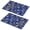 Pioneer Flower Floral-2, variant on Placemat, Pioneer Flower Floral Print Pattern Place Mats Table Mat Set Of 2, PVC Washable Placemats for Party Kitchen Dining Decoration, 18x12 Inch, Fade Resistant