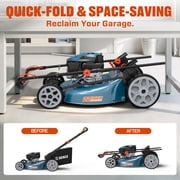 SENIX 22 170CC Gas Self Propelled Lawn Mower ,4 -in-1 , 72L/19 Gal Bag,6-Position Height Adjustment