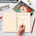 thumbnail image 5 of Cute Christmas Santa Claus Ring Binder Notebook Journey Note Diary College Ruled Spiral Notebook Study Loose Leaf Paper A5 60 Pages, 5 of 8