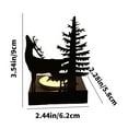 thumbnail image 3 of Elegant Metal Iron Christmas Deer Candlestick - Christmas Table Decorations - Table Centerpiece Xmas Winter Tabletop Signs Rustic Farmhouse Decor for Home Office Desk Party Favors, 3 of 7