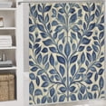 thumbnail image 5 of Shower Curtain 4 Piece Set Shower Curtain And Rugs Shower Curtain Set Modern Bohemian Leaves Durable And Waterproof Boho Botanical for Bathroom Decor, 5 of 8