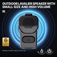 thumbnail image 3 of Altavoz Bluetooth Portátil con Clip, Resistente Al Agua IPX5, Subwoofer Estéreo BT5.3 con Micrófono Incorporado., 3 of 8