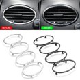 thumbnail image 4 of Car Air Conditioning Trim Outlet Decoration Sticker for Ford Focus 2 Mk2 4Pcs Carbon Fiber, 4 of 9