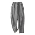 thumbnail image 2 of breaise Cotton Linen Capris for Women Summer Tummy&nbsp;Control Workout Capri Pants Loose Casual Straight Capris Comfy High Waisted Capris with Pockets, 2 of 3