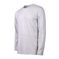 thumbnail image 2 of Men's Cotton Long Sleeve Soft T-Shirt, Crew Neck Stretch Shirts Classic Tee, Heather Grey S, 1 Pack, 2 of 3