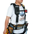 thumbnail image 3 of MELOTOUGH Tool Belt Suspenders Construction Bag Suspenders Padded Work belt Suspenders for Carpenter/Electrician/Roofing/Farmer work Suspension Rig(H Back), 3 of 10