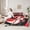 Red, variant on Castle Fairy Flying Butterflies Twin Bedding Sets,Love Heart Bedding Comforter Set