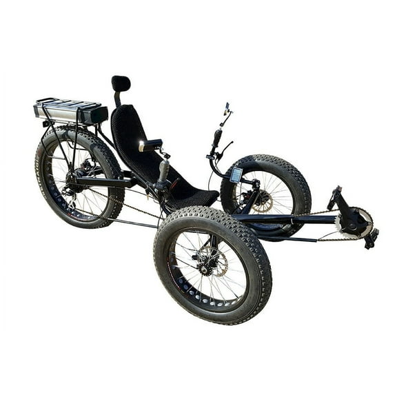 Fat Tire Folding Electric Recumbent Tricycle Trike
