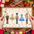 thumbnail image 4 of Christmas Placemats Set of 6, Christmas Nutcracker Table Mats Kitchen Mat for Dining Table, Washable Linen Nutcracker Dining Place Mat Table Decoration for Holiday Decor, 12 x 18inch(Christmas-02), 4 of 7