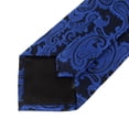 thumbnail image 4 of Conjunto de Corbata de jacquard Sunnimix para hombre Azul real, 4 of 8
