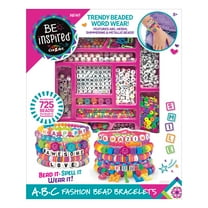 Be Inspired Cra-Z-Art ABC Fashion Bead Bracelet Maker for Tweens & Teens Ages 8 , 750 Various Pieces