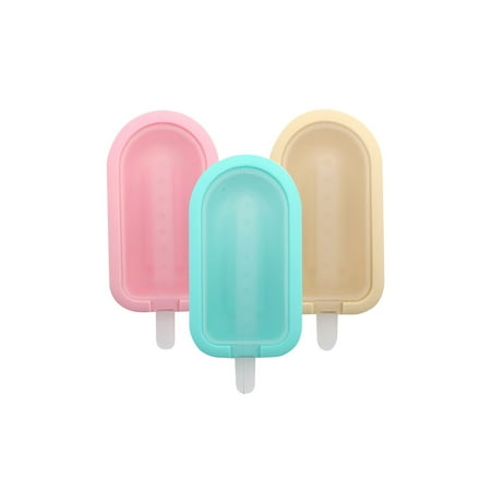 

KI-8jcuD DIY Ice Creams Mould 3 Piece Set Popsicle Ice Silicone Ice Creams Mould Popsicle Mould Funnel Cakes Compatible with Machines