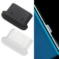 thumbnail image 3 of 5pcs Portable Block Wear-resistant Dustproof Cover Anti Dust Plug Silicone Stopper Type C Charger Port TRANSPARENT, 3 of 8