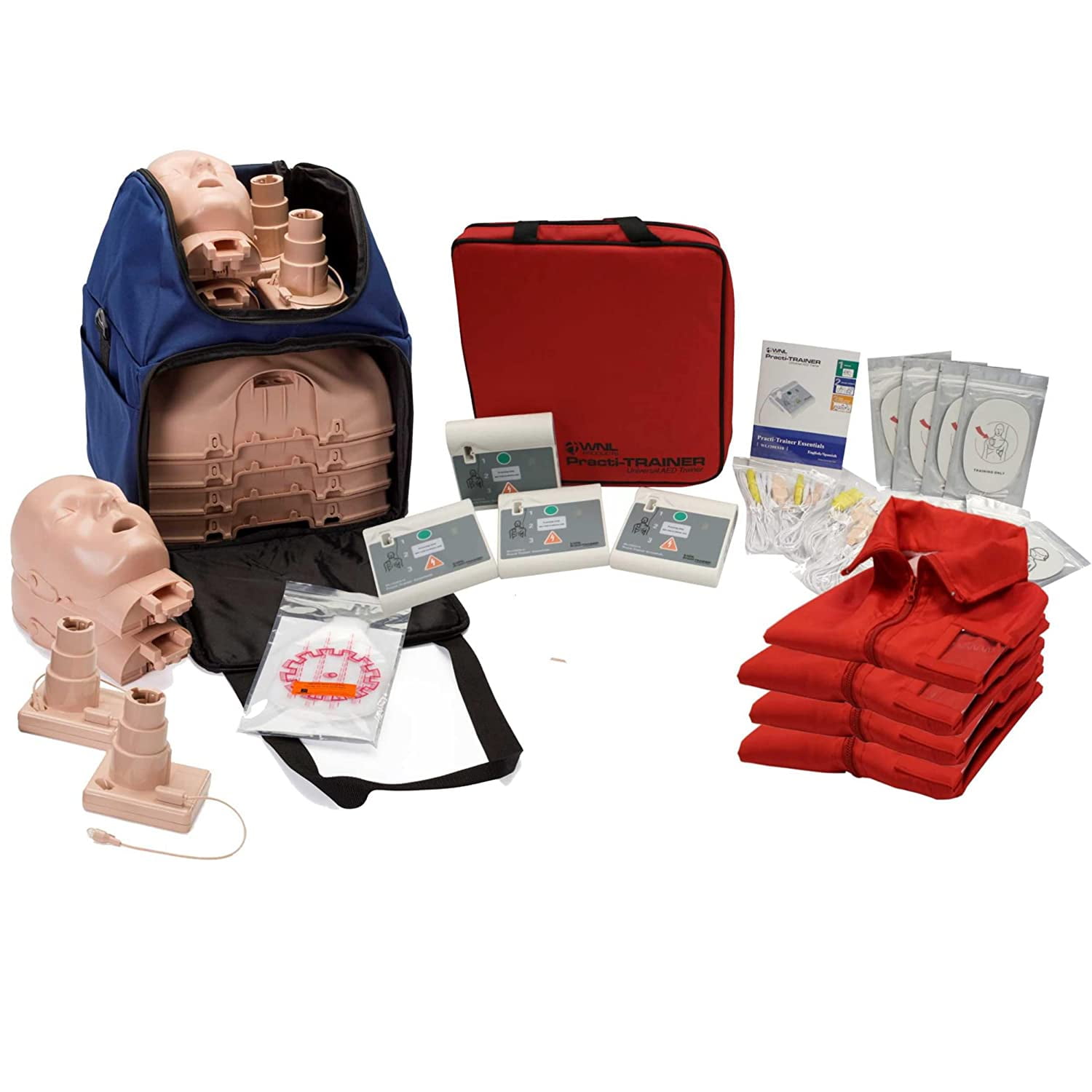 CPR Training Kit w Prestan Ultralite Manikins w/Feedback, and Practi