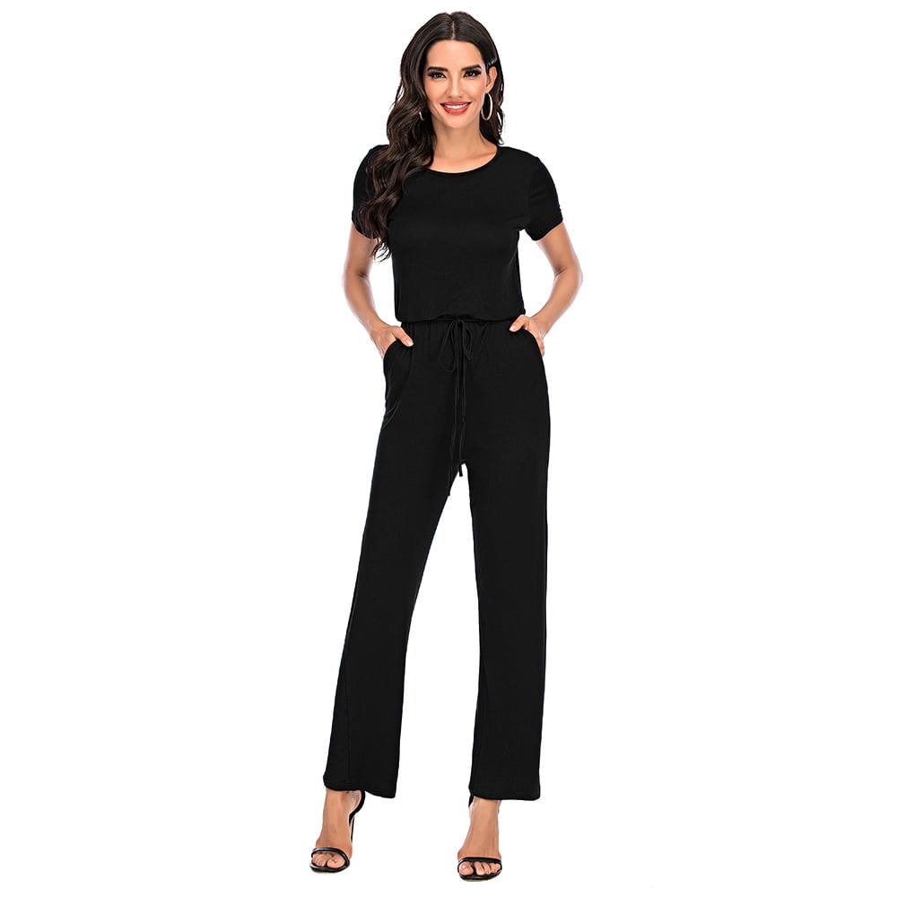 High Waist Overall Romper 