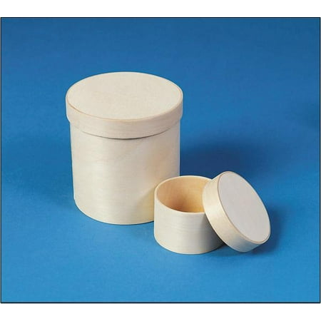Unfinished Round Chipwood Boxes