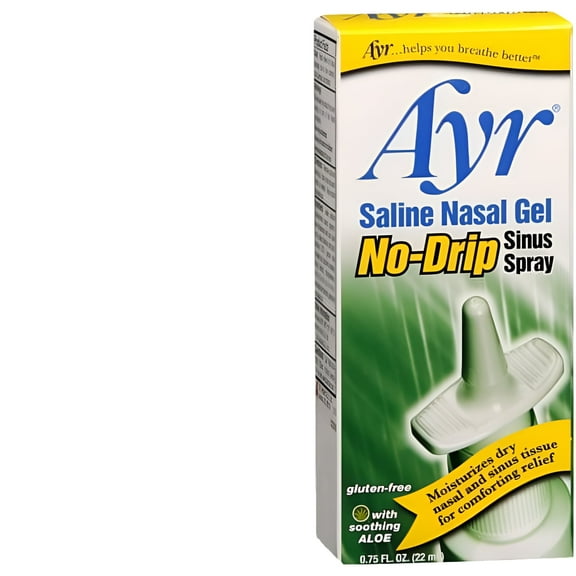 Ayr Saline Nasal Gel, No-Drip Sinus Spray 0.75 fl oz - 3 Pack