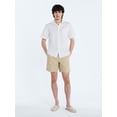 thumbnail image 2 of Free Assembly Men's Cotton Dobby Button Front Shirt with Short Sleeves, Sizes S-3XL, 2 of 5