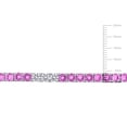 thumbnail image 2 of Everly Women's 13 2/5ct TGW Created White and Pink Sapphire Sterling Silver Tennis Bracelet, 2 of 7