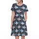 thumbnail image 1 of Disketp Cute Shark para Vestido de Manga Corta para Mujeres, Vestidos de Verano para Mujeres, Casual y Holgado para la Playa, 1 of 6