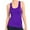 GRAPE, variant on Women's Sleeveless Basic Solid Raceback Tank Top Plus Size, Navy, 1 Pack