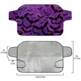 thumbnail image 5 of Xoenoiee Purple Bat Print Car Windshield Cover, Heavy Duty Protective Windscreen Cover, Snow Ice Frost Sun UV Dust Water Resistant Fit for Cars SUVs, 5 of 7