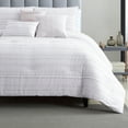 thumbnail image 3 of Riverbrook Home 6 pc Comforter Set, Queen, White/Gray, Boston, Clipped Jacquard, Polyfil, 3 of 6