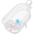 thumbnail image 1 of 1 Set Clear Doll Display Case Keychain Doll Bag Display Pouch With Hanging Hook Keychain Accessory, 1 of 4