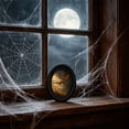 thumbnail image 5 of Roiihwy Halloween Wall Decor, Ghost Framed Dark Ghost Holding Candle Oval Wall Art, Spooky Halloween Oval Walls Decor, Vintage Gothic Canvas Artwork Hanging Decor, 5 of 6