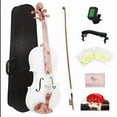 thumbnail image 2 of A Solid Wood Violin With Hand Painted Lacquer Is Practiced By An Adult Beginner For Violin Grading And Playing A White Violin, 2 of 9