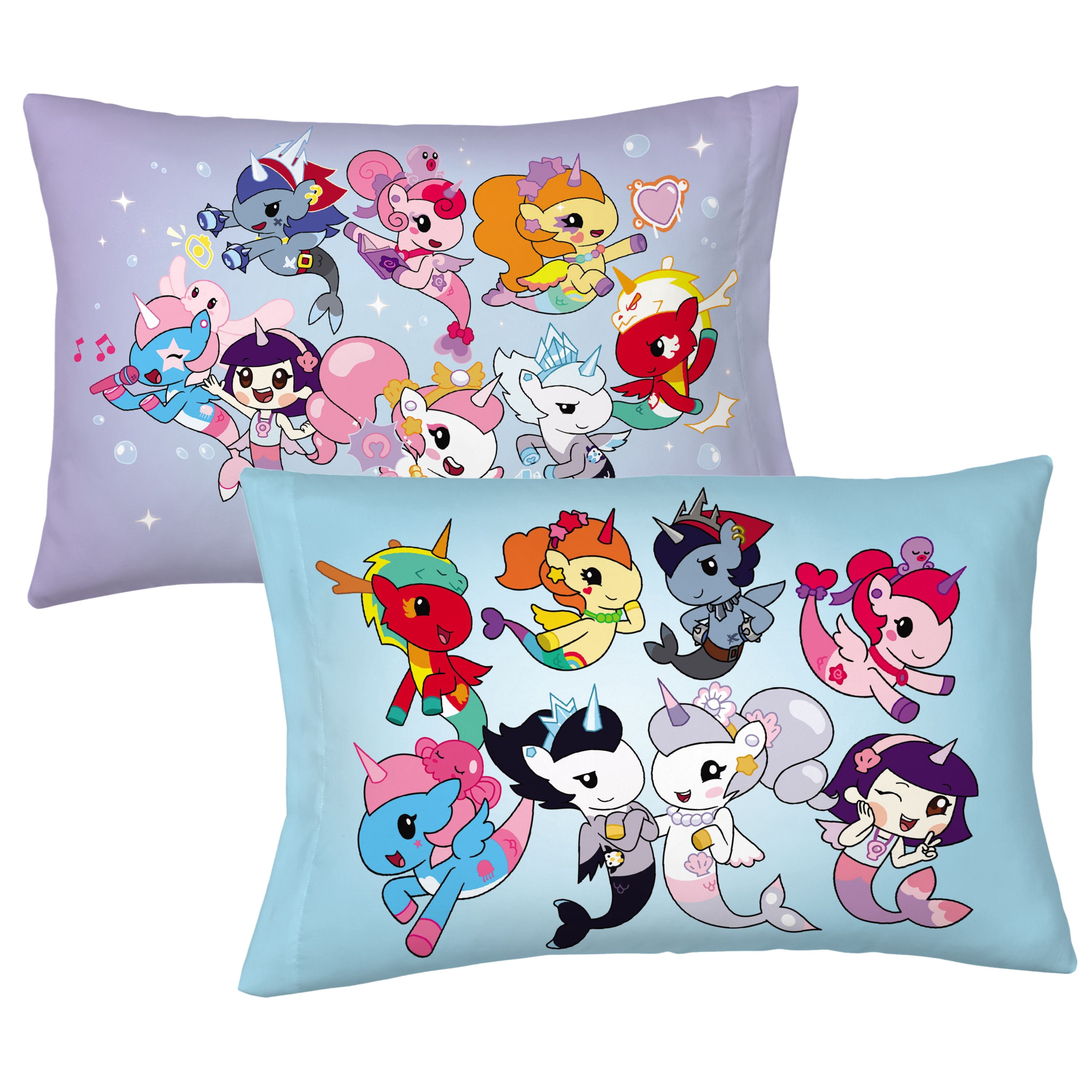 Mermicorno Starfall Kids 3 Piece Rainbow Ombre Sheet Set, Twin