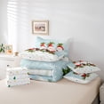 thumbnail image 6 of Manfei Cute Christmas Gnome 7-Piece Twin Bedding Sets,Rustic Xmas Flower Bedding Comforter Set,Red Berry White Snowflake Sheet Sets For Girls Boys,Luxury Bedroom Decor Reversible, 6 of 8