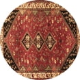 thumbnail image 1 of Ahgly Company Indoor Round Persian Brown Traditional Area Rugs, 5' Round, 1 of 4