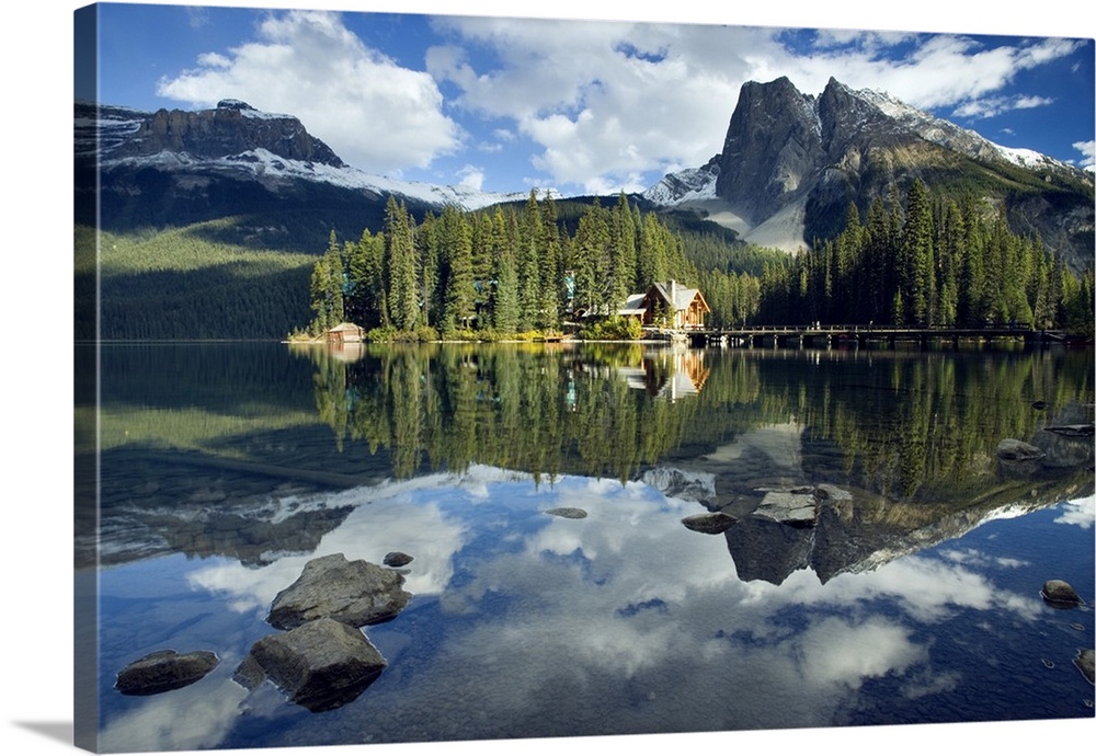 Great BIG Canvas "Emerald Lake And Emerald Lake Lodge, Yoho National