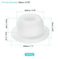 thumbnail image 2 of Uxcell 15Pcs Silicone Hole Plug, Waterproof Round Rubber Stoppers Bottle Seal Plugs Tube Pipe End Caps for 19mm/0.75" Hole for for Bathtub Bottle, White, 2 of 6