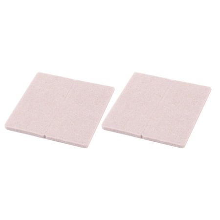 - Household Felt Rectangle Furniture Sofa Bench Leg Feet Protector Pad Beige 4pcs