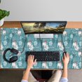thumbnail image 4 of Long Mouse Pads for Desk,Blue Christmas Polar Bear Pattern Desk Mats on Top Of Desks, Desk Mouse Pad Extra Large with 3mm Non-Slip Base and Stitched Edge for Gaming,Office,Work,Home 47.3x23.6in, 4 of 5